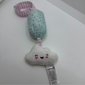 Carter's Mint and Pink Cloud Plush Toy